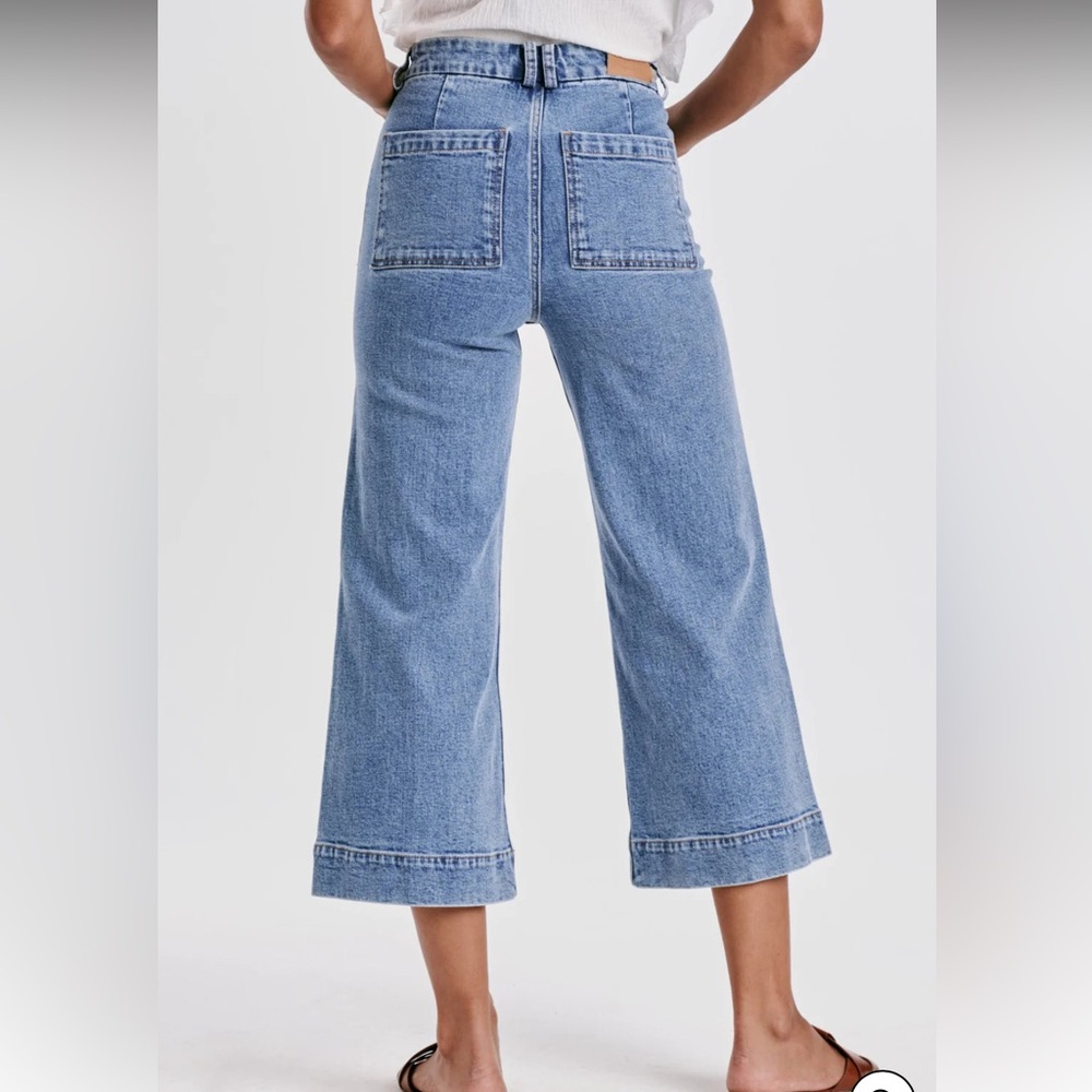 DEAR JOHN Denim Audrey Super High-Rise Wide Leg Jeans.